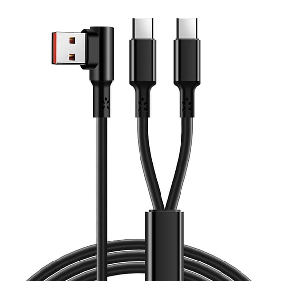 Double Function USB Cable 2 in 1 Charging Cable for Simultaneous Device Charging