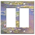 thumbnail image 1 of Double Gang Rocker OVERSIZE Wall Plate - Monet: Water Lilies, 1 of 2
