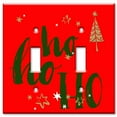 thumbnail image 1 of Double Gang Toggle OVERSIZE Wall Plate - Ho Ho Ho, 1 of 2
