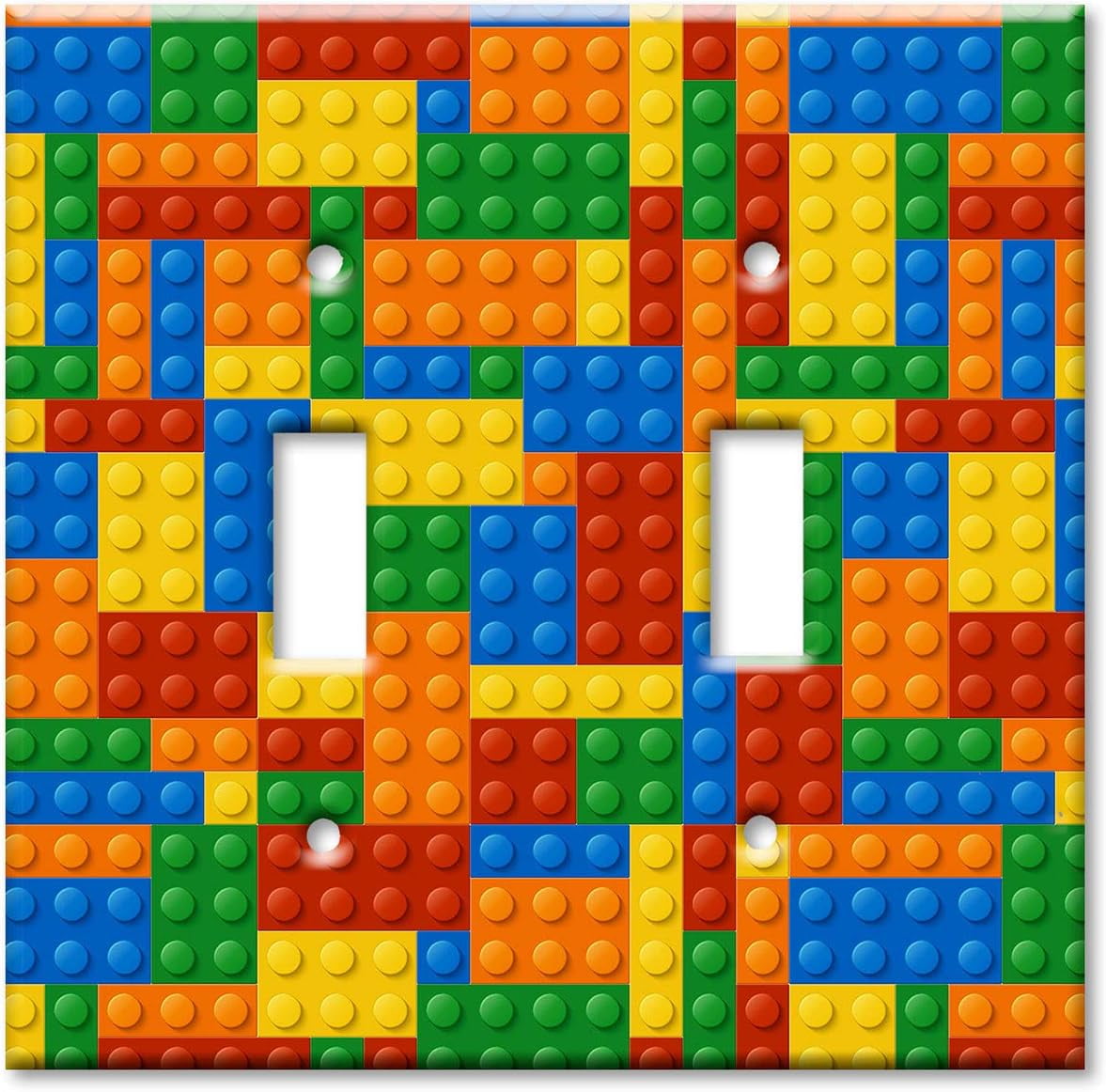 Double Gang Toggle Switch Plate Decorative Metal Wall Plate Building