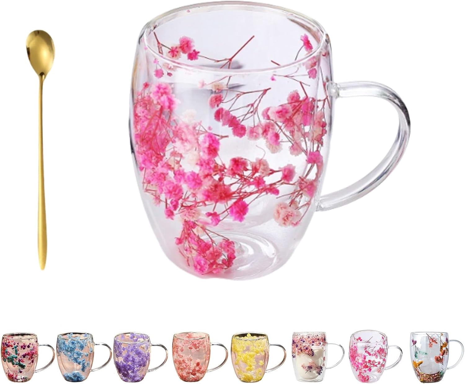 clear glass mugs with handles