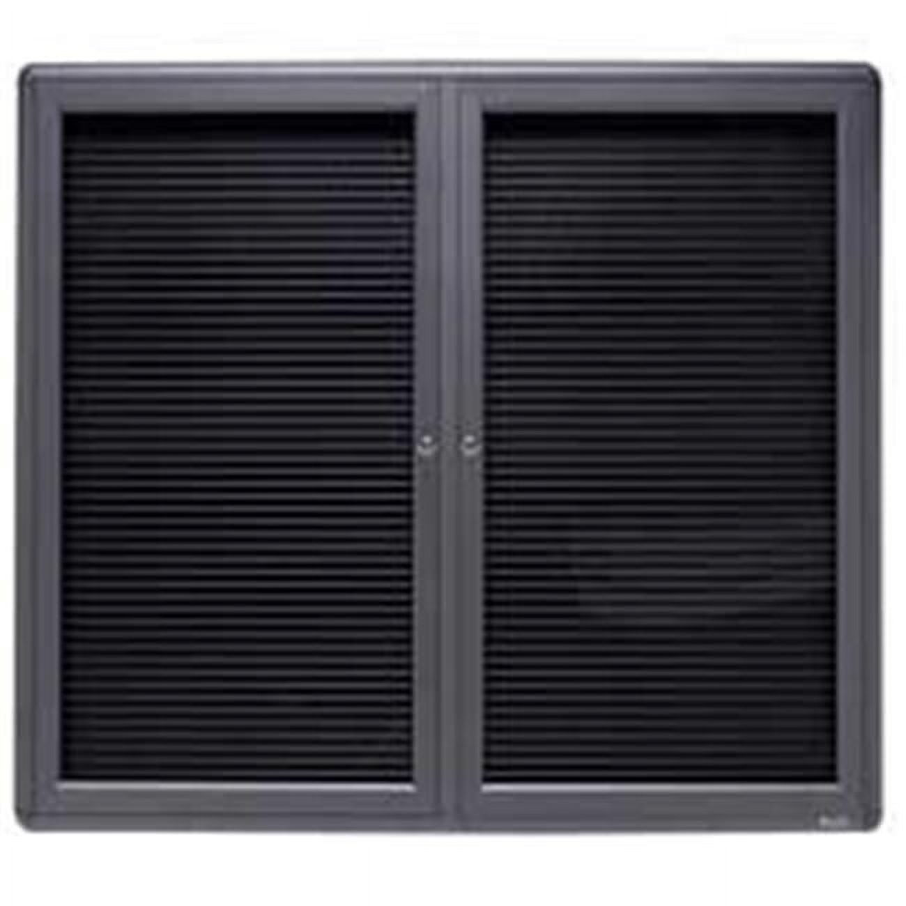 Double Glass Message Board 4ft.x3ft. Black Interior