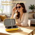 thumbnail image 1 of Double Glasses Case Hard Shell Glasses Storage Box Eyewear Holder Travel Sunglasses Organizer with Adjustable Slot, 1 of 5