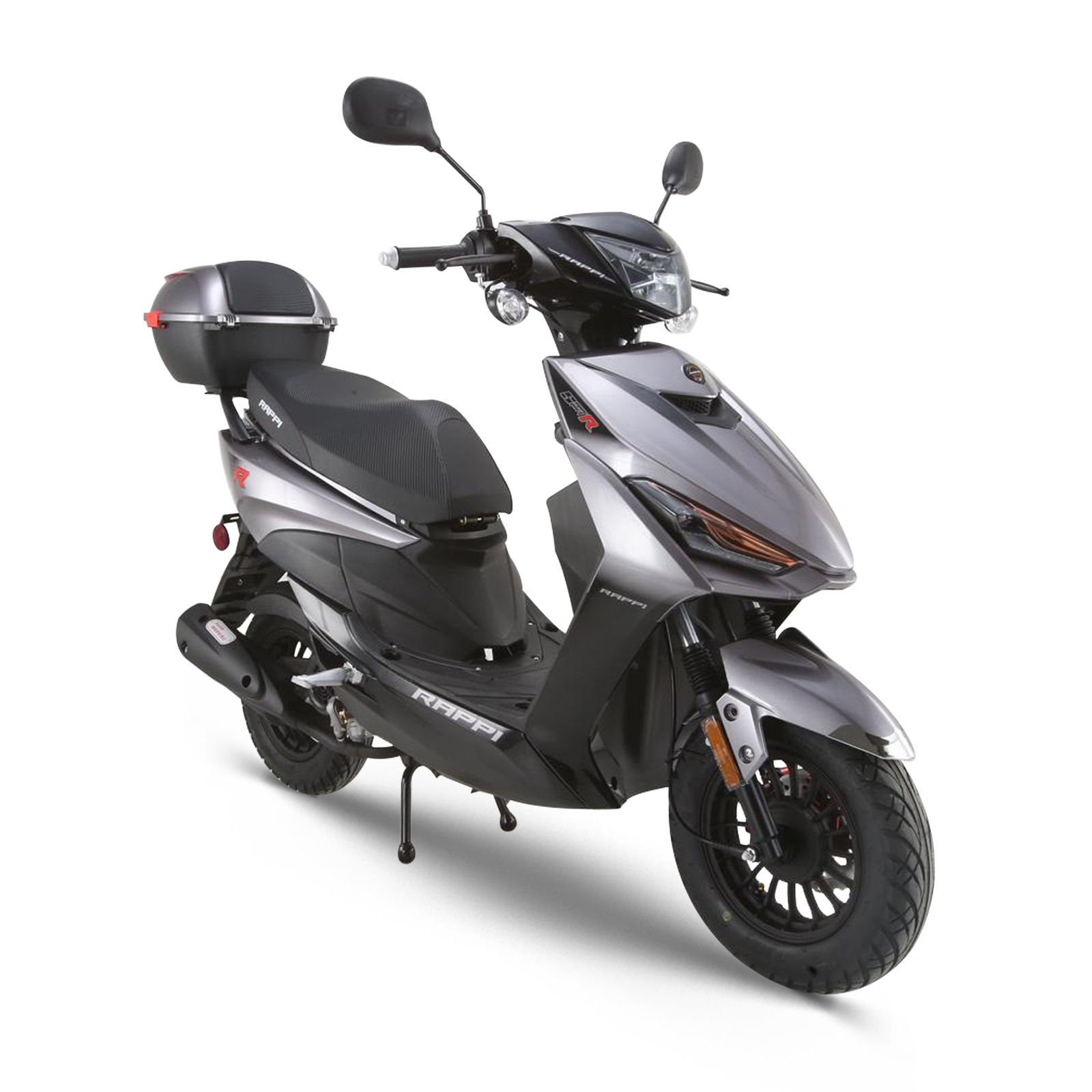 Double Global Brand New 200cc Gas Moped Motorcycle, 10" Wheels Electric/Kick Start! Large Headlights,Assembled in US, Deliver to Use