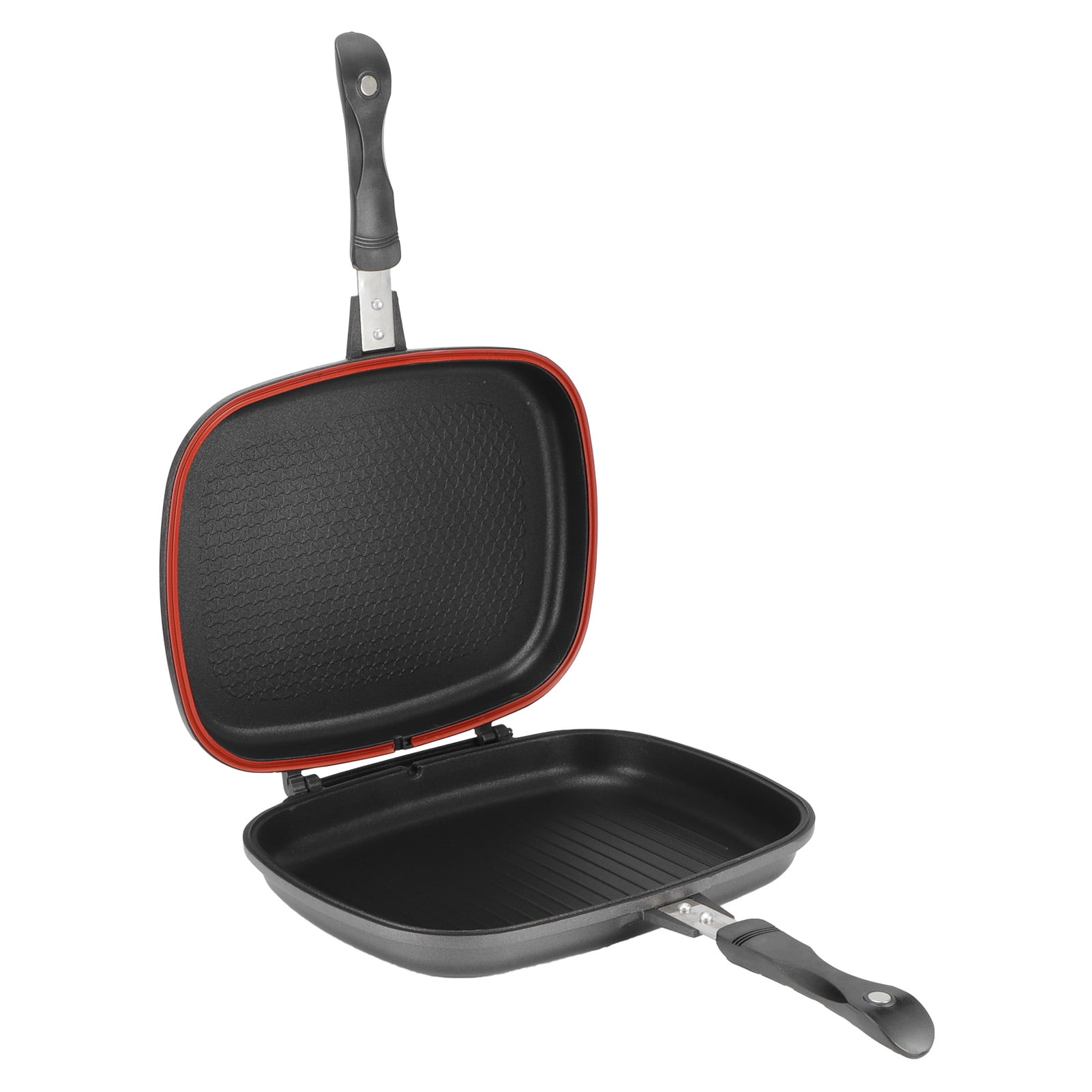 Double Grill Pan Toastie Maker, Breakfast Frying Pan Premium Aluminium