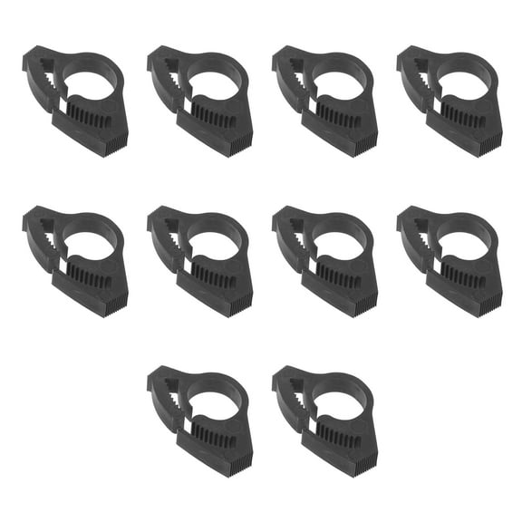 Double Gripping Nylon Hose Clamps: 10Pcs Snap Ratcheting Clamps Assortment Practical Nylon Ratcheting Clips