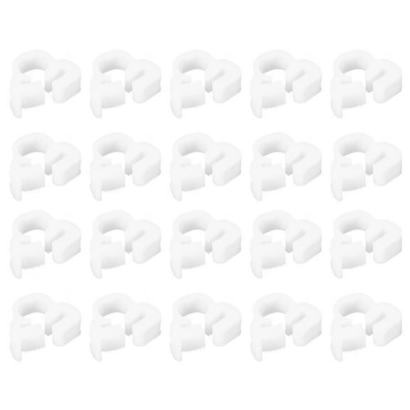 Double Gripping Nylon Hose Clamps, 20 Pack 6.1-6.5mm Double Snap Grip Hose Clip