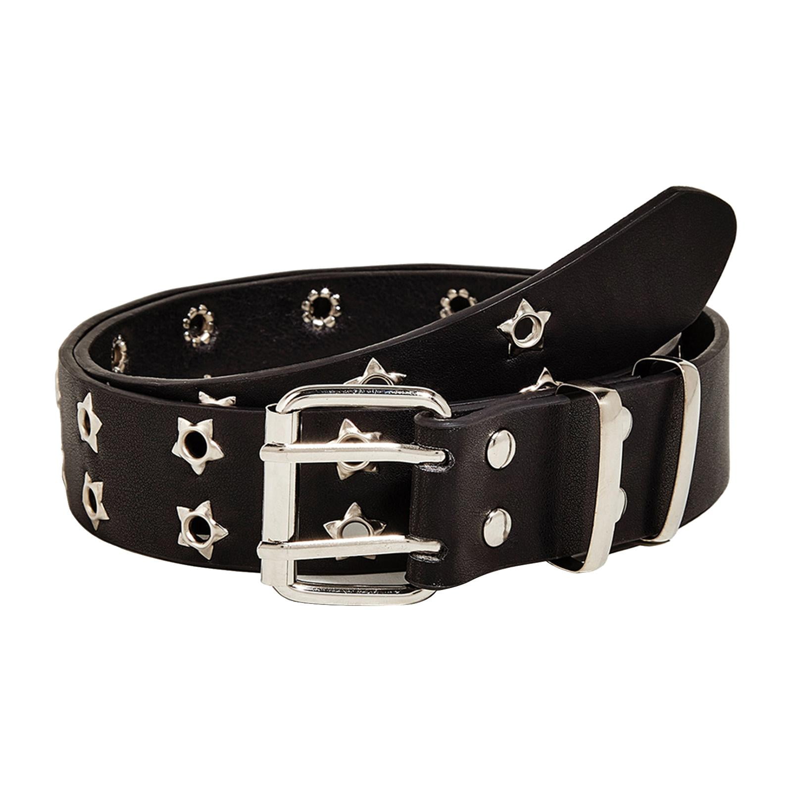 Disturbia | Paranoid Double Buckle Grommet Waist Belt Black Size Small / Medium Fury Double Eyelet Chain Belt | Disturbia - Shop Women main image 2