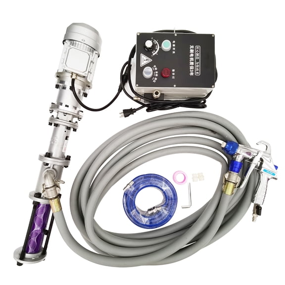 Double-Gun Real Stone Paint Spraying Machine Single-Phase Brushless Motor 220V 2800W