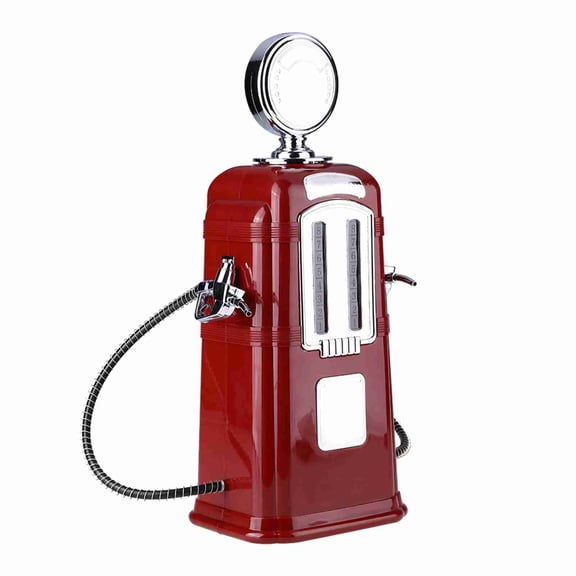 Double Guns Wine Beverage Pump Gas Station Style Liquor Alcohol Beer Dispenser Bar Drink Station Accessories 1000cc Capacity (19.69 in / 50 cm)