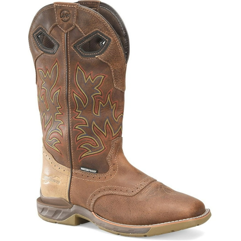 Double H Boots Men s Malign 13 Waterproof Wide Square Toe Roper Non Metallic Soft Toe Work Boot Brown DH5378 Walmart