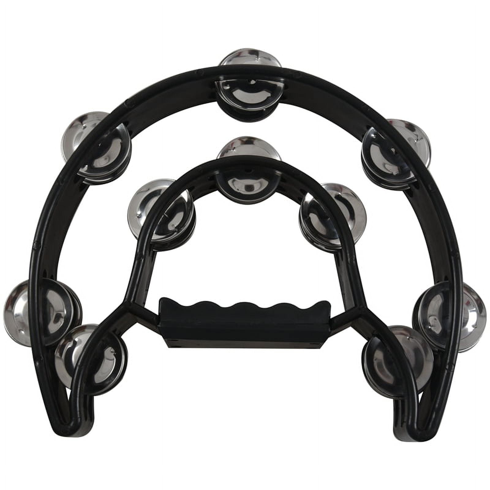 Double Half Moon Music Tambourine Percussion Tamborine Drum Durable