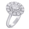 thumbnail image 1 of Double Halo Oval Cut Lab Grown Diamond Engagement Ring O30, 1 of 5
