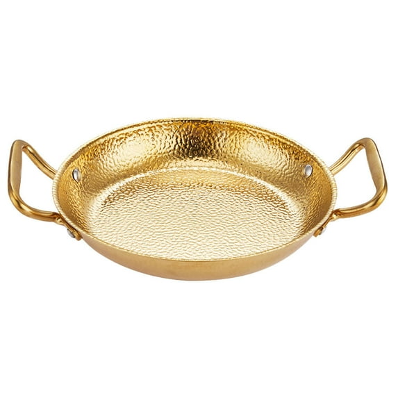 Double Handle Cooking Pan Kitchen Hot Pot Household Stainless Steel Pan Home Accessory