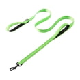thumbnail image 1 of Double Handle Dog Leash Coated Nylon Odor-Proof Easy Clean 6ft Length 2 Handles Metal Hardware 360Â° Rotating Clip for Beach Muddy Exploration Training Small Medium Dogs, 1 of 1