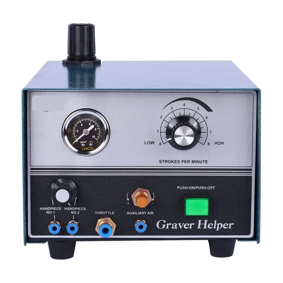 Double-Handle Graver Helper Jewelry Pneumatic Engraving Machine ,Tool