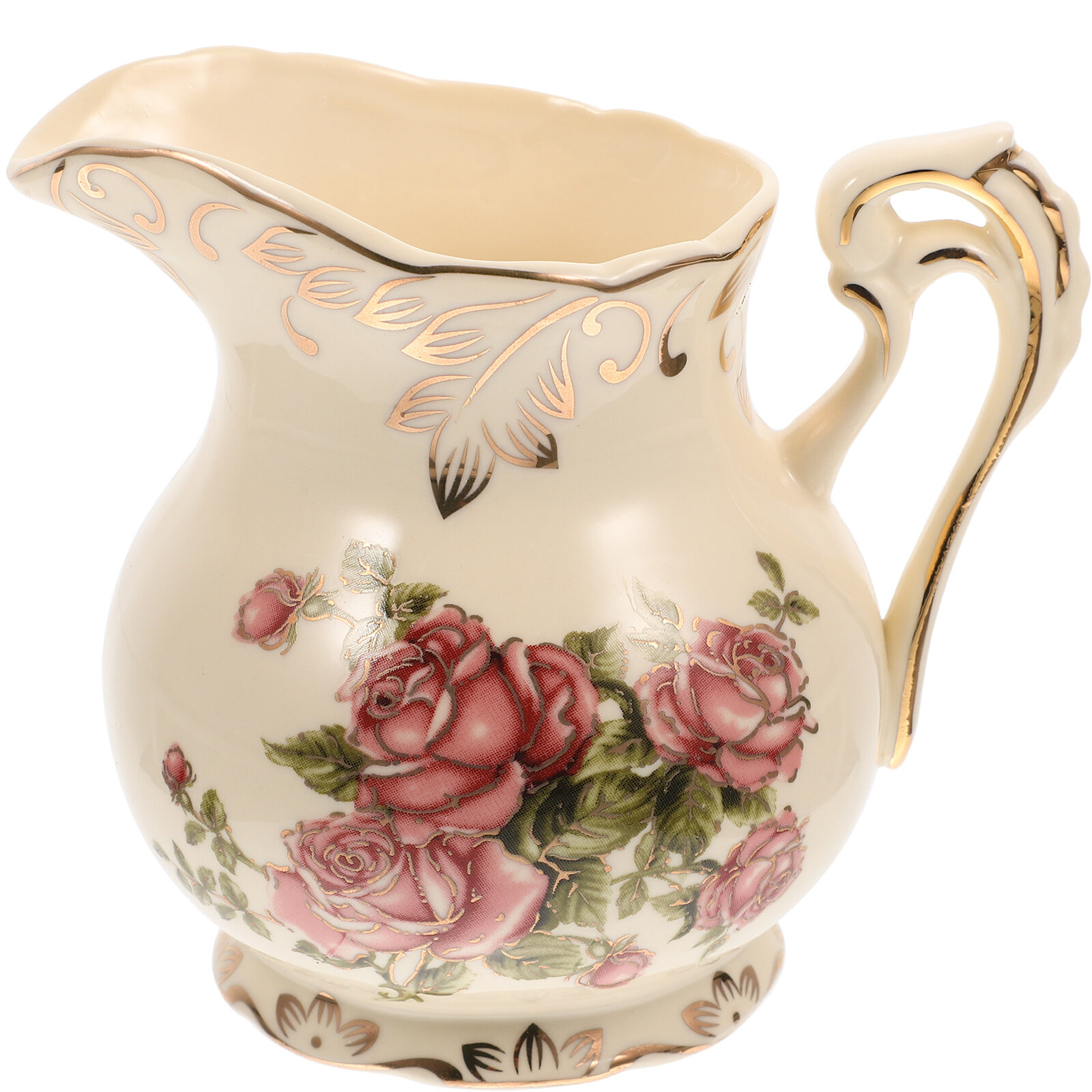 Double Handle Storage Jar Creamer Pitcher with Lid Condiment Containers