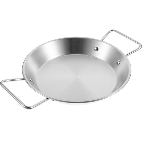 Double Handle Tray Roasting Pan Flat Skillet Metal Serving Platter for Camping Steaming Wok Pot Dish Non-stick Cooking