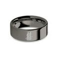 thumbnail image 1 of Double Happiness Chinese Marriage Gunmetal Tungsten Wedding Ring, 8mm, Size 11, 1 of 4