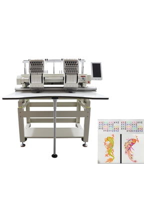 Double Head 12 Needles Computerized Embroidery Machine for Cap T-shirt
