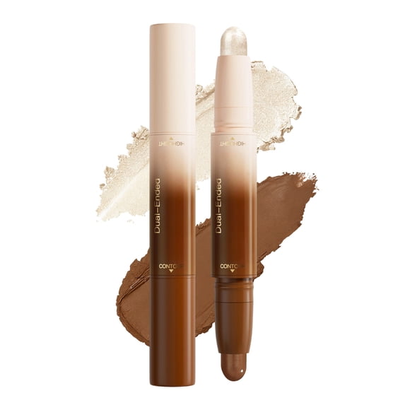 Double Head 2-color To Create Brightening And Modifying Highlight Stick Face Concealer Pen