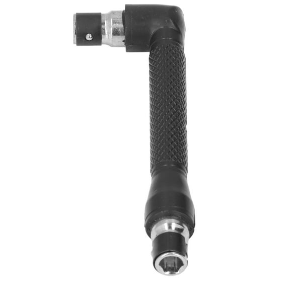Double Head 90 Degree L Shaped , 1 90 Degree Angle Socket Tool 1/4in Hex Shank Socket Wrench Right Angle Screwdriver Adapter