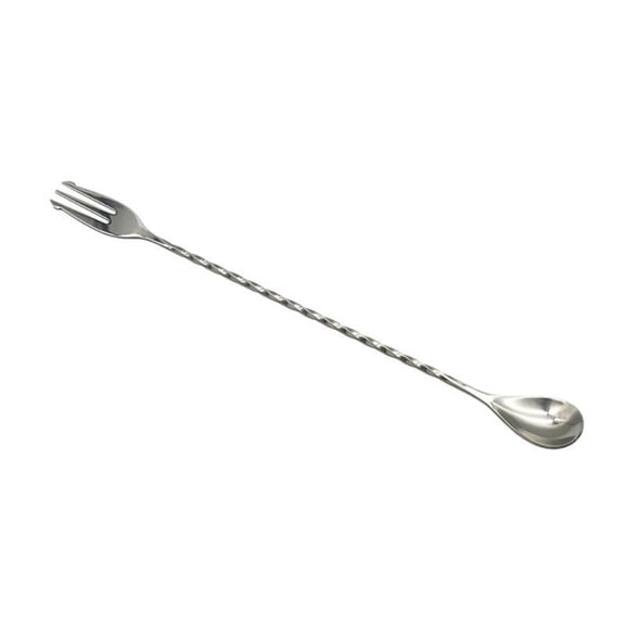Double Head Bar Spoon Stainless Steel Bartenders Stirring Spoon Long Spiral Handle Cocktail Shaker Spoon for Home Bar