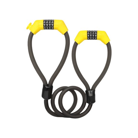 Double Head Bike Security Lock Portable Combination Bicycles Lock Security Padlocks Bicycles Part Easy to Install