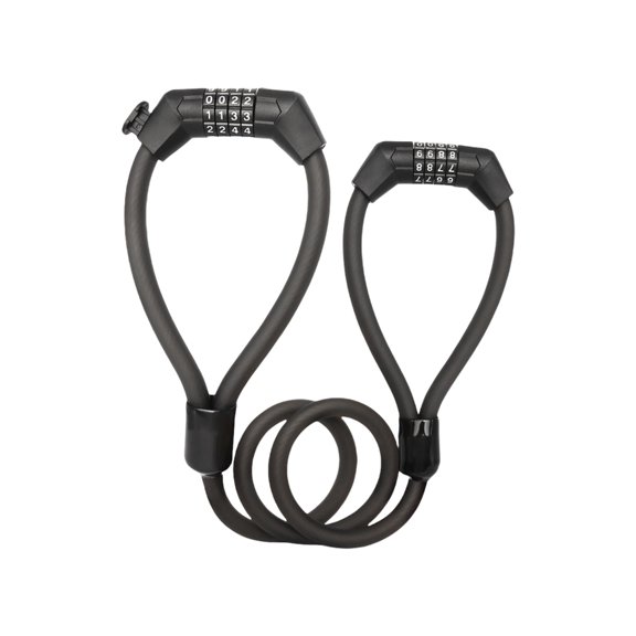 Keyless Double Head Password Lock Heavy Duty Steel Wire High Security Password Padlocks Cycling Accessories Enduring