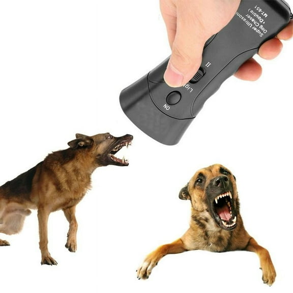 Double Head Chaser Pet Anti Dog Barking Trainer LED Ultrasonic Gentle Chase Portable Training Tool