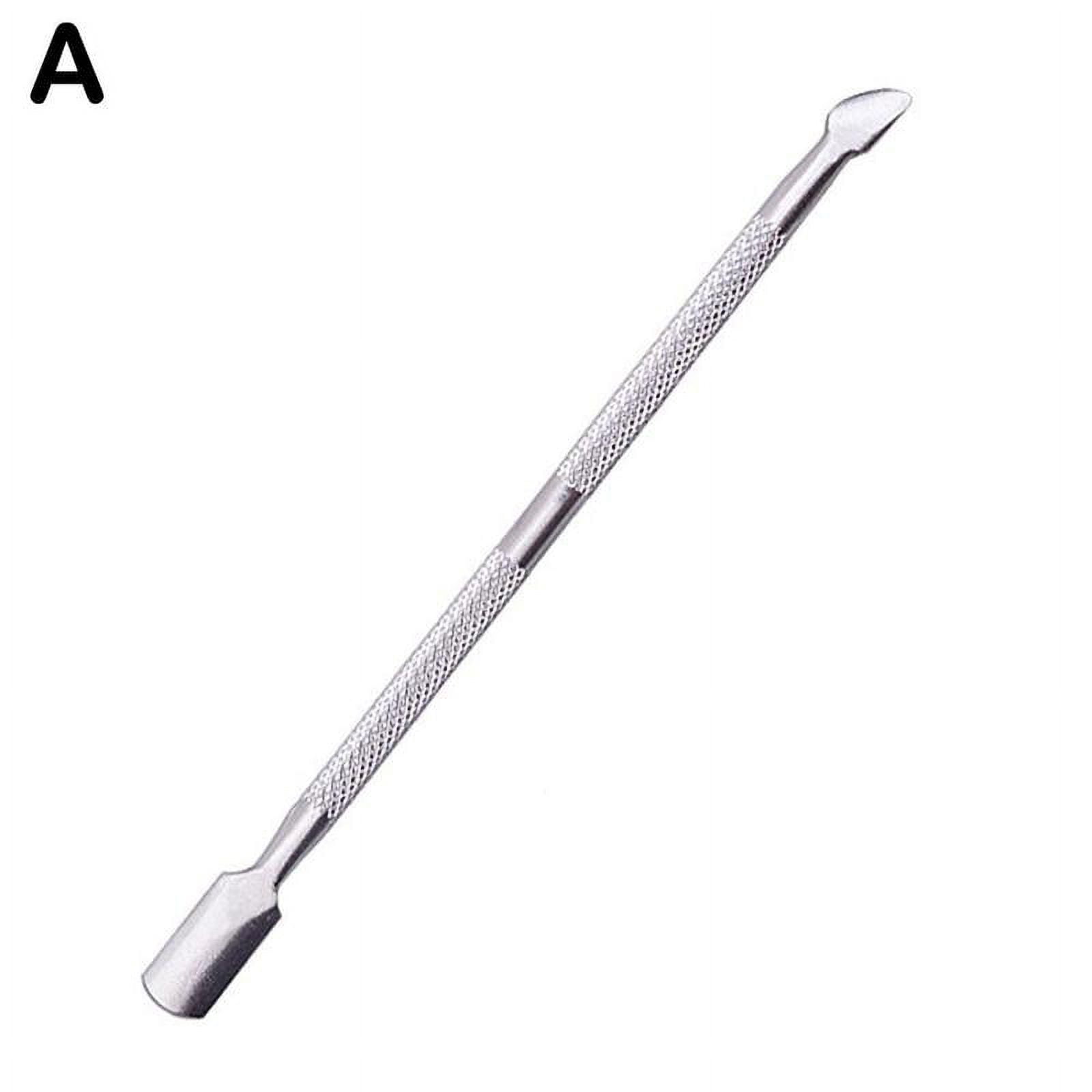 Double Head Cuticle Pushers, Stainless Steel Nail Pushers, Nail Polish