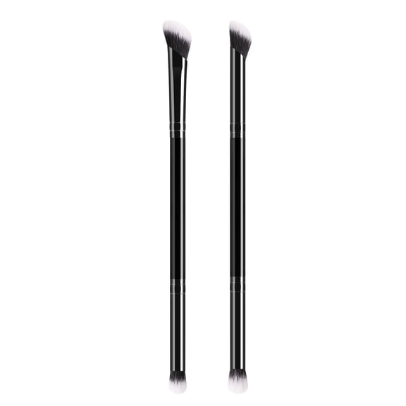Double Head Eye Brush Set of 2,Color Spreading Brush & Round Head Brush for Women,Dual-Sided & Eco-Friendly, Portable Multi-function Makeup Brush for Travel Parties and Festivals,Idea for Gift