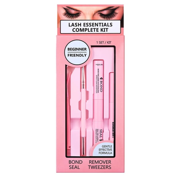 Double Head False Eyelashes Glue with Brush, 2-in-1 Black Lash Bond and Seal, 48-72H Long Lasting Waterproof Eyelash Adhesive, Easy Removable No Residue Eyelash Styling Tool
