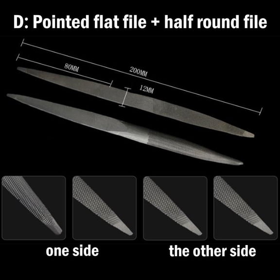 Double-Head Files Half Round Files Hand File Sharp Flat File Shaping Polishing