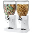 thumbnail image 1 of Double -Head Food Dispenser Oatmeal Cereal Machine，Single Contro 140 oz，White, 1 of 4