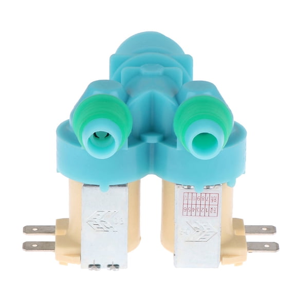 Double Head Inlet Valves for Space Saving Laundry Rooms Adjustable Flows Solenoid Valves Washing Machine Accessories