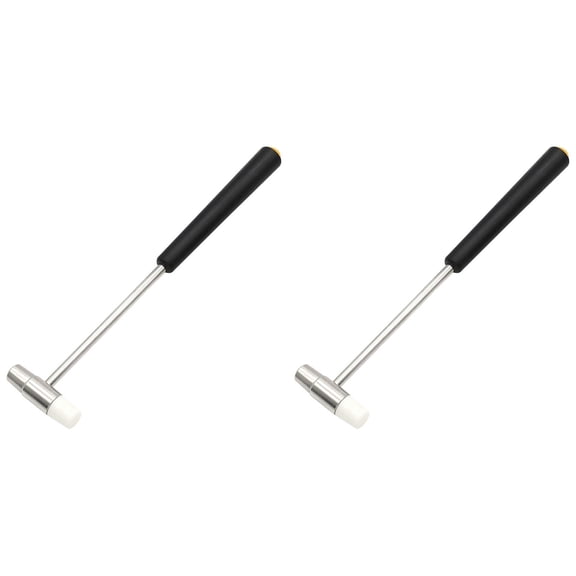 Double Head Mini Jewelry Rubber Mallet, Small Portable Craft Hammer, Lightweight Hand Tool for Jewelry Making, Leather Craft, Woodworking, Furniture Assembly and DIY Handicrafts