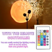 Double Head RGB Sunset Wave Projector Floor Lamp 360  Rotating Ambient Light with 3D Ripple Effect And Adjustable Colors for Bedroom, Living Room, Party Decor