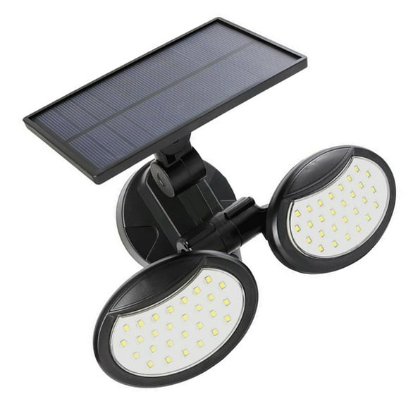 Double Head Spotlights Outdoor 56 LED Motion Sensors Solar Lights Security Flood Lights for Front Door Yard Garden Garag