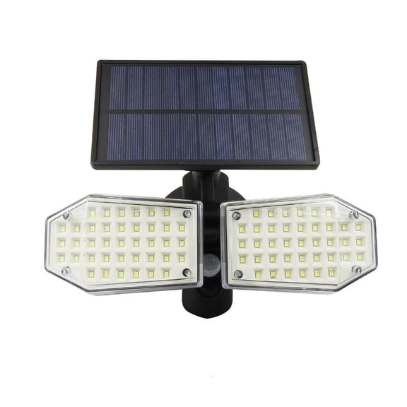 Double Head Spotlights Outdoor 78 LED Motion Sensor Solar Lights Security Flood Lights for Front Door Yard Garden Garage