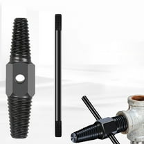 Double-Head Water Pipe Extractor | Triangular Sliding-Tooth Design | Removes Broken Pipes, Rusted Screws, Bolts, Fasteners | 1/2" & 3/4" | Vanadium Steel | 2-Piece Set