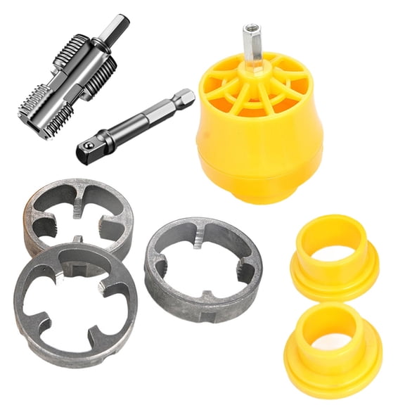 PVC Thread Maker Tool for Electric Drill,Plastic Pipe Threader 1/2inch 3/4inch PVC Pipe Threading Dies Pipe Threader