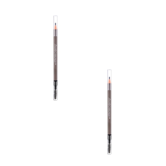 Double Headed Eyebrow Pencil Extremely Fine Natural Wild Eyebrow, Waterproof and Sweat Proof, Long Lasting and Smudge Resistant, Beginner Friendly, Precise Ultra-Fine Tip, Gift for Women, 0.53oz