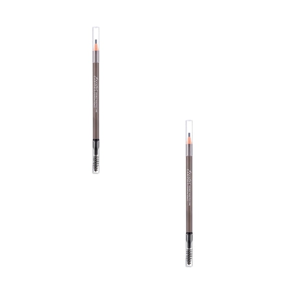 Double Headed Eyebrow Pencil Extremely Fine Natural Wild Eyebrow, Waterproof and Sweat Proof, Long Lasting and Smudge Resistant, Beginner Friendly, Precise Ultra-Fine Tip, Gift for Women, 0.53oz