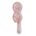 thumbnail image 1 of Double-Headed Foldable Handheld Fan - Fast Charging Portable Mini Fan with Large Capacity Battery, Silent Operation for Travel/Office/Outdoor (Pink)​, 1 of 6