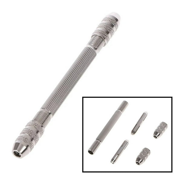 Double Headed Hand Drill ChuFor CK Drill Bit Holder Little Pin Vise Repair Tool