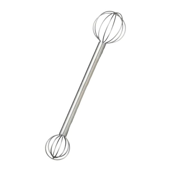 Double Headed Measurement Miso Muddler Stainless Steel Cooking Tool for Easy Mixing of Eggs Batters and Salad Dressings