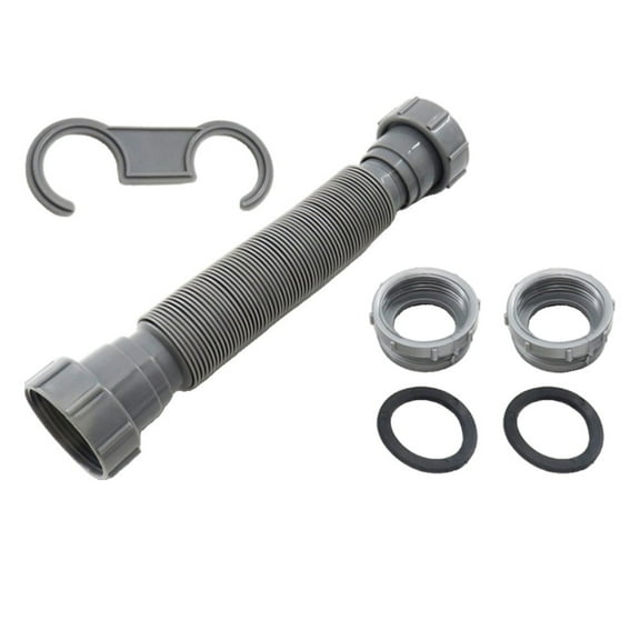 Double-Headed Pipe Sink Drain Pipe Bath Basin Drainer With 45Mm Inlet Diameter Kitchen Connection Hose Extension Fitting