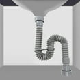 thumbnail image 1 of Double-Headed Pipe Sink Drain Pipe Bath Basin Drainer With 45mm Inlet Diameter Drainage Pipe Fittings Sink And Drainage Pipe, 1 of 6