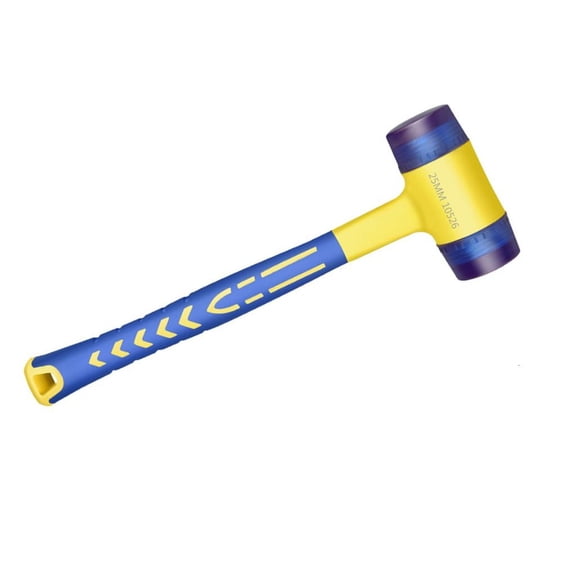 Double Headed Rubber Hammer Nonslip Handle Hand Tool Installation Hammer